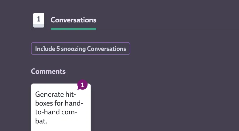 5 snoozing vonversations hidden behind a button